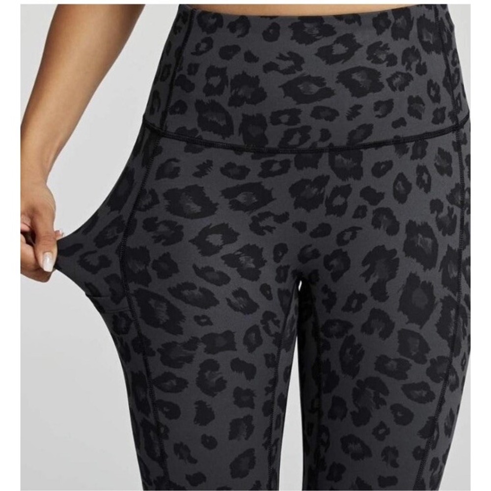 Athlux Womens Size Gray Black Animal Prints Legging Pants Size Xl‎  14-16